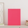 Sacs en papier 50 pcs avec poignées rose 32x12x42 cm 569510569510