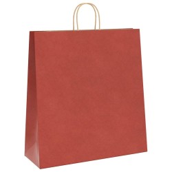 Sacs en papier 250 pcs avec poignées rouge 45x17x48 cm 569512569512