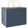 Sacs en papier 250 pcs avec poignées bleu 32x22x24 cm 569515569515