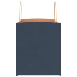 Sacs en papier 250 pcs avec poignées bleu 32x22x24 cm 569515569515