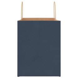 Sacs en papier 250 pcs avec poignées bleu 32x22x28 cm 569516569516