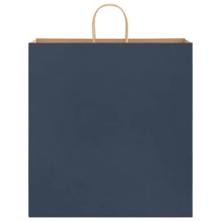 Sacs en papier 250 pcs avec poignées bleu 45x17x48 cm 569517569517