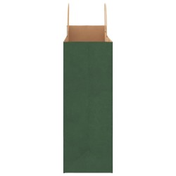 Sacs en papier 250 pcs avec poignées vert 32x17x44 cm 569521569521