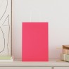 Sacs en papier 50 pcs avec poignées rose 21x11x31 cm 569523569523