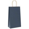 Sacs en papier 250 pcs avec poignées bleu 21x11x36 cm 569525569525