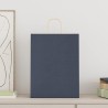 Sacs en papier 250 pcs avec poignées bleu 32x12x42 cm 569526569526