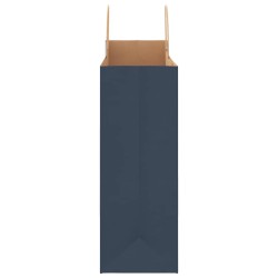 Sacs en papier 250 pcs avec poignées bleu 32x17x44 cm 569531569531