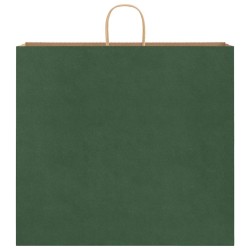 Sacs en papier 250 pcs avec poignées vert 54x15x49 cm 569533569533