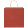 Sacs en papier 250 pcs avec poignées rouge 26x17x25 cm 569535569535