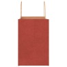 Sacs en papier 250 pcs avec poignées rouge 26x17x25 cm 569535569535