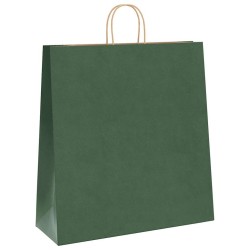 Sacs en papier 250 pcs avec poignées vert 45x17x48 cm 569536569536