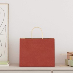 Sacs en papier 250 pcs avec poignées rouge 32x22x24 cm 569537569537