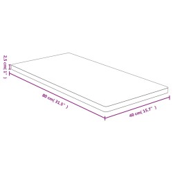 Dessus de table 40x80x2,5 cm bambou 569540569540