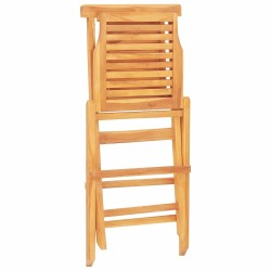 Chaises de jardin pliantes lot de 6 47x63x90cm bois massif teck 569541569541