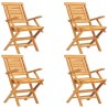 Ensemble à manger de jardin 5 pcs Bois de teck massif 569542569542