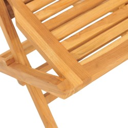 Ensemble à manger de jardin 5 pcs Bois de teck massif 569543569543