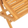 Ensemble à manger de jardin 5 pcs Bois de teck massif 569543569543