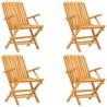 Ensemble à manger de jardin 5 pcs Bois de teck massif 569544569544