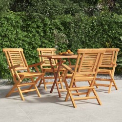 Chaises de jardin pliantes lot de 4 56x63x90cm bois massif teck 569546569546