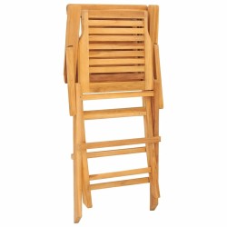 Chaises de jardin pliantes lot de 4 56x63x90cm bois massif teck 569546569546