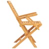 Chaises de jardin pliantes lot de 4 56x63x90cm bois massif teck 569546569546
