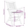 Chaises de jardin pliantes lot de 4 56x63x90cm bois massif teck 569546569546