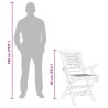 Chaises de jardin pliantes lot de 4 56x63x90cm bois massif teck 569546569546