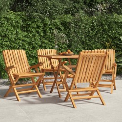Chaises de jardin pliantes lot de 4 61x67x90cm bois massif teck 569547569547