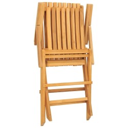 Chaises de jardin pliantes lot de 4 61x67x90cm bois massif teck 569547569547