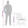 Chaises de jardin pliantes lot de 4 61x67x90cm bois massif teck 569547569547