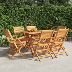 Chaises de jardin pliantes lot de 6 55x62x90cm bois massif teck 569548569548