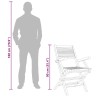 Chaises de jardin pliantes lot de 6 55x62x90cm bois massif teck 569548569548
