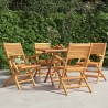 Chaises de jardin pliantes lot de 4 55x62x90cm bois massif teck 569549569549