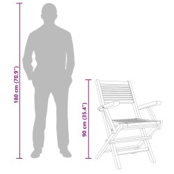Chaises de jardin pliantes lot de 4 55x62x90cm bois massif teck 569549569549