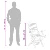 Chaises de jardin pliantes lot de 6 55x61x90cm bois massif teck 569550569550