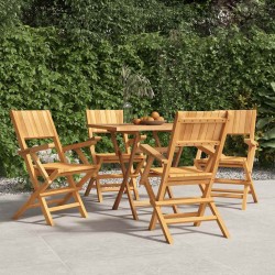 Chaises de jardin pliantes lot de 4 55x61x90cm bois massif teck 569551569551