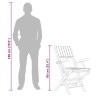Chaises de jardin pliantes lot de 4 55x61x90cm bois massif teck 569551569551