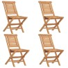 Ensemble à manger de jardin 5 pcs Bois de teck massif 569552569552