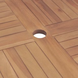 Ensemble à manger de jardin 5 pcs Bois de teck massif 569553569553