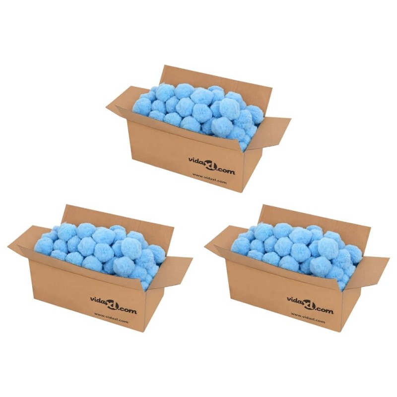 Boules anti-bactériennes filtrantes de piscine bleu 2100 g PE 569564569564