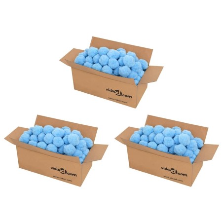 Boules anti-bactériennes filtrantes de piscine bleu 2100 g PE 569564569564