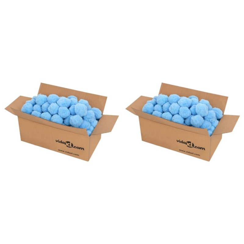 Boules anti-bactériennes filtrantes de piscine bleu 1400 g PE 569565569565