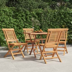 Chaises de jardin pliantes lot de 4 47x63x90cm bois massif teck 569566569566