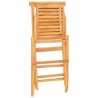 Chaises de jardin pliantes lot de 4 47x63x90cm bois massif teck 569566569566