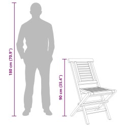 Chaises de jardin pliantes lot de 4 47x63x90cm bois massif teck 569566569566