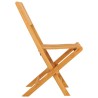 Chaises de jardin pliantes lot de 6 47x61x90cm bois massif teck 569567569567