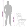 Chaises de jardin pliantes lot de 6 47x61x90cm bois massif teck 569567569567
