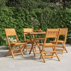 Chaises de jardin pliantes lot de 4 47x61x90cm bois massif teck 569568569568