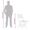 Chaises de jardin pliantes lot de 4 47x61x90cm bois massif teck 569568569568
