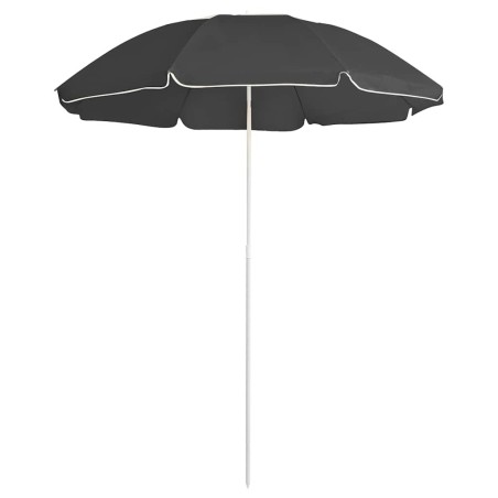 Parasol de jardin avec mât en acier anthracite 180 cm 569570569570